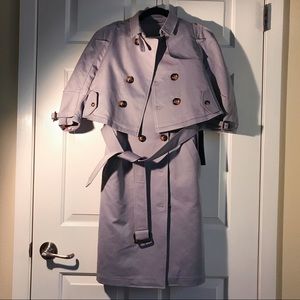 Trench coat + Detachable blazer + Vest